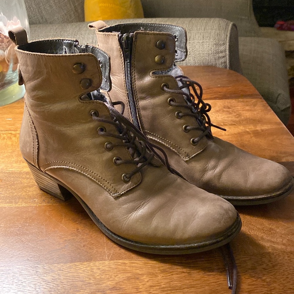 Spring Step Boots Tan/Brown Size 37 US 6.5